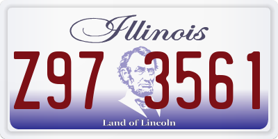 IL license plate Z973561