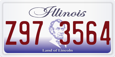 IL license plate Z973564