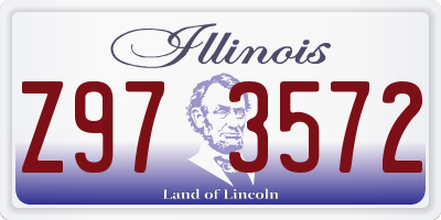 IL license plate Z973572