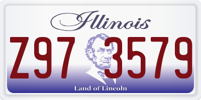 IL license plate Z973579