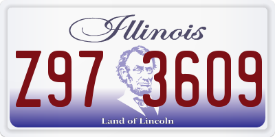 IL license plate Z973609