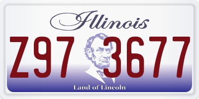 IL license plate Z973677