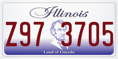 IL license plate Z973705