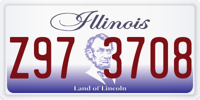 IL license plate Z973708