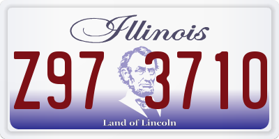 IL license plate Z973710
