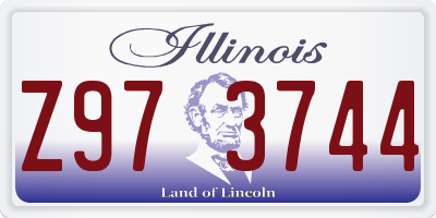 IL license plate Z973744