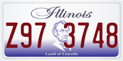 IL license plate Z973748