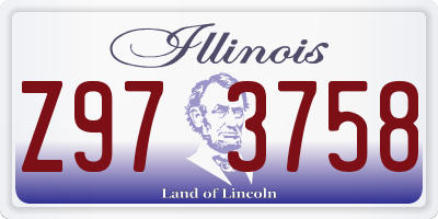 IL license plate Z973758