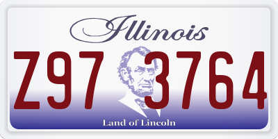 IL license plate Z973764
