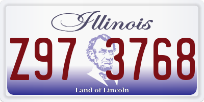 IL license plate Z973768