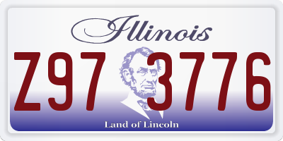 IL license plate Z973776