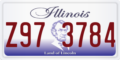 IL license plate Z973784