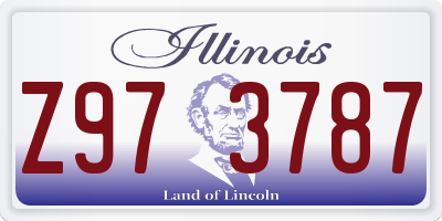 IL license plate Z973787