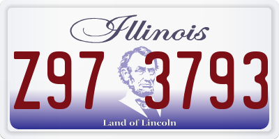 IL license plate Z973793