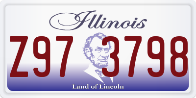 IL license plate Z973798