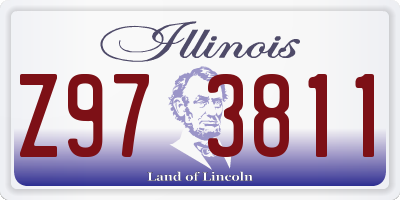 IL license plate Z973811
