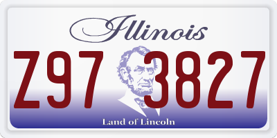 IL license plate Z973827