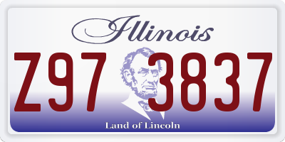 IL license plate Z973837