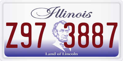 IL license plate Z973887