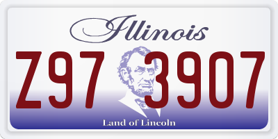 IL license plate Z973907