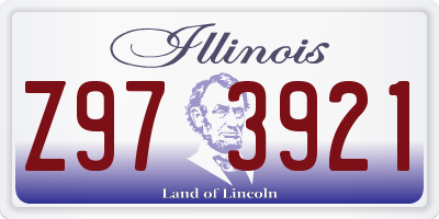 IL license plate Z973921