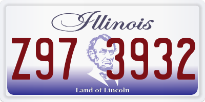 IL license plate Z973932
