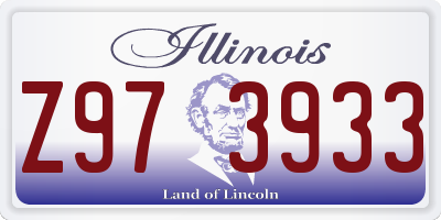 IL license plate Z973933