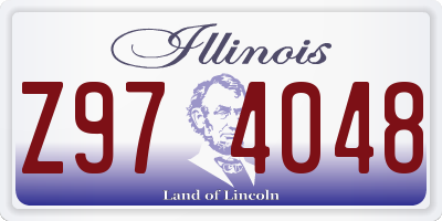 IL license plate Z974048