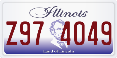 IL license plate Z974049