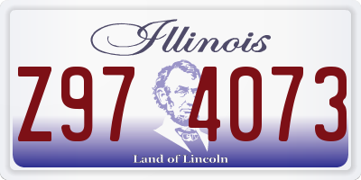 IL license plate Z974073
