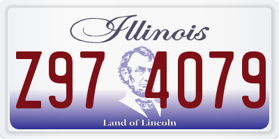 IL license plate Z974079