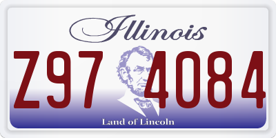 IL license plate Z974084