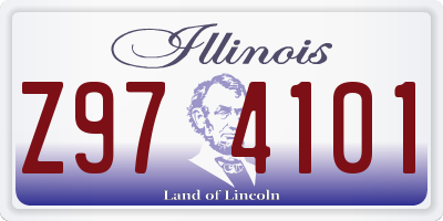 IL license plate Z974101