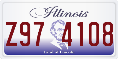 IL license plate Z974108