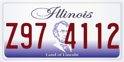 IL license plate Z974112
