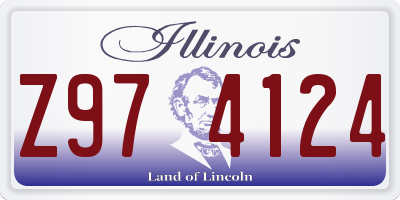 IL license plate Z974124