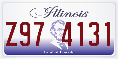 IL license plate Z974131