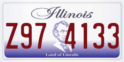 IL license plate Z974133