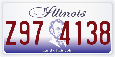 IL license plate Z974138