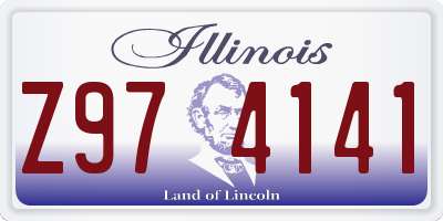 IL license plate Z974141