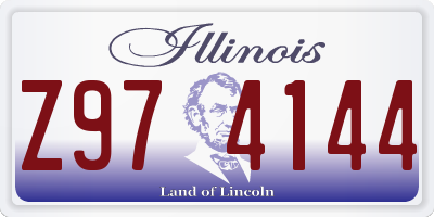 IL license plate Z974144