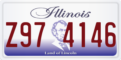 IL license plate Z974146