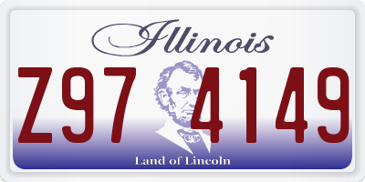 IL license plate Z974149