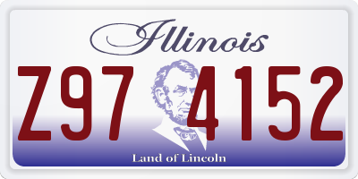 IL license plate Z974152
