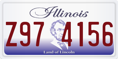 IL license plate Z974156