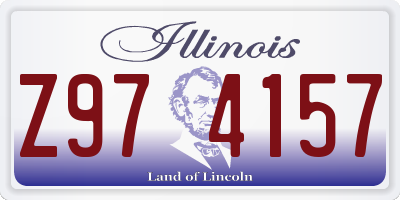 IL license plate Z974157
