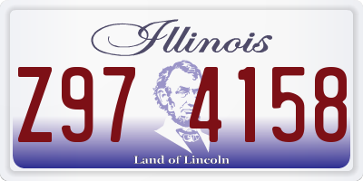 IL license plate Z974158