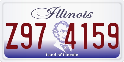 IL license plate Z974159