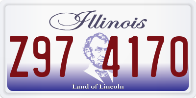 IL license plate Z974170