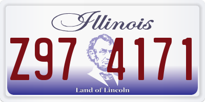 IL license plate Z974171
